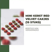 Mini kerst red velvet cakjes (15 stuks) by@Outfy