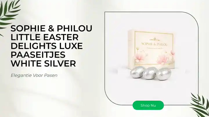 Sophie &amp; Philou Little Easter Delights Luxe Paaseitjes White Silver by@Outfy