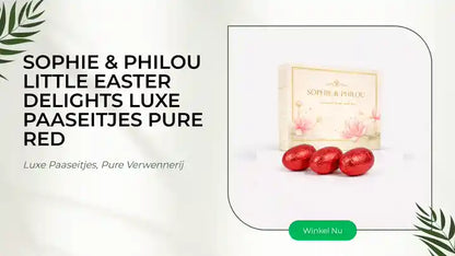 Sophie &amp; Philou Little Easter Delights Luxe Paaseitjes Pure Red by@Outfy