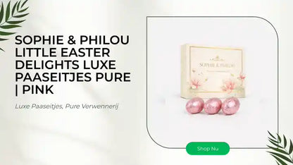 Sophie &amp; Philou Little Easter Delights Luxe Paaseitjes Pure | Pink by@Outfy