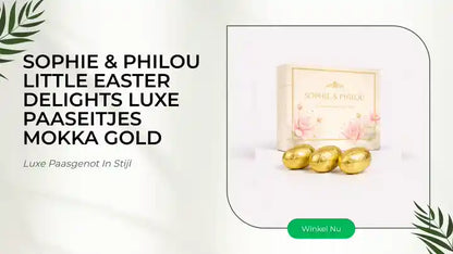 Sophie &amp; Philou Little Easter Delights Luxe Paaseitjes Mokka Gold by@Outfy
