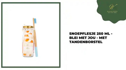 Snoepflesje 250 ml - Blei met jou - met tandenborstel by@Outfy