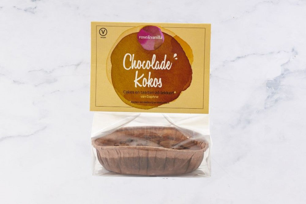 Chocolade & Kokos Taartje Glutenvrij