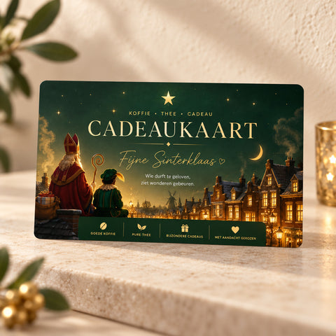 Persoonlijke cadeaukaart voor Sinterklaas als flexibel en feestelijk geschenk