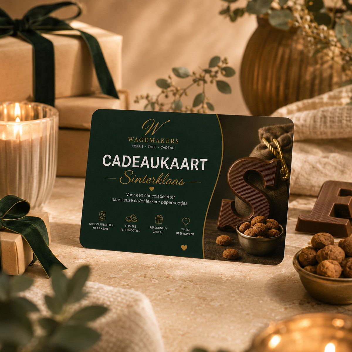 Sinterklaas cadeaukaart met persoonlijke boodschap voor medewerkers klanten en relaties