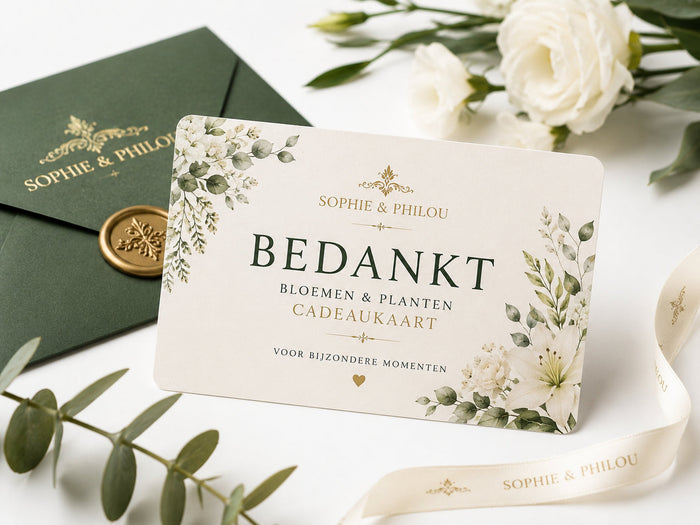 Sophie & Philou Bloemen & Planten Cadeaukaart | Groen Cadeau