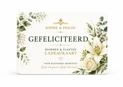 Sophie & Philou Bloemen & Planten Cadeaukaart | Groen Cadeau
