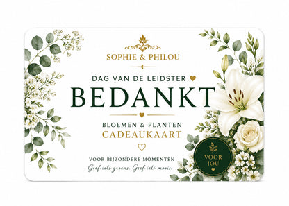 Sophie & Philou Bloemen & Planten Cadeaukaart | Groen Cadeau