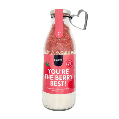 You're the berry best!| Aardbei Cookies met hartvormpje