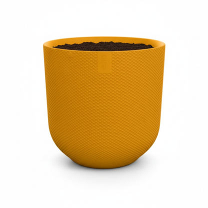 Pot Elho Jazz Round Amber Yellow - D23