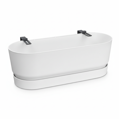 Elho Pot Greenville Easy Balcony D25cm - Wit