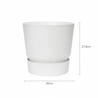 Elho greenville round white - D30cm