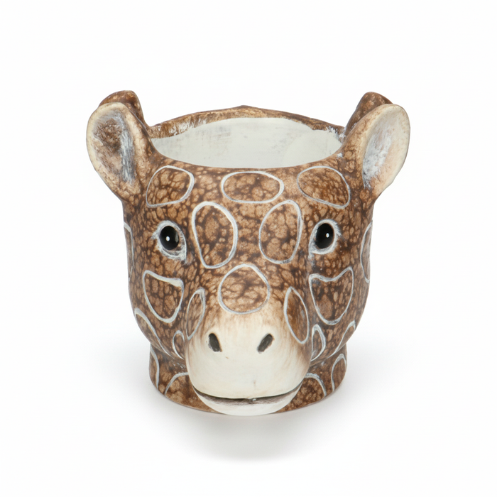 Planter Giraf D11/14x11cm - Bruin - D11/14x11cm