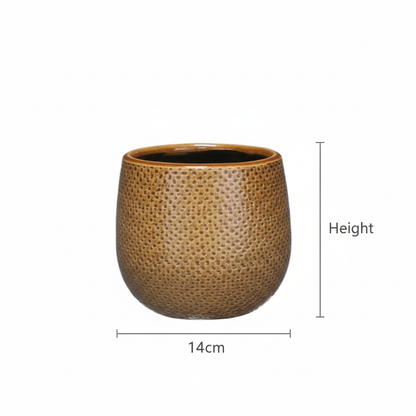 Pot Gabriel rond oker D14