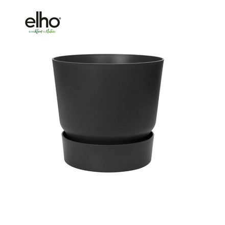 Elho Greenville Round black pot - D24 x H23