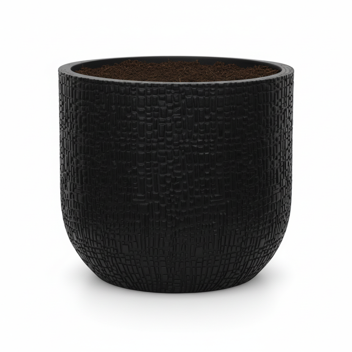 Capi Nature Skin Pot Bol Antraciet - D24cm - H21cm