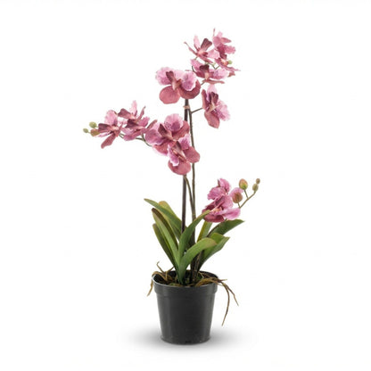 Orchidee Vanda, künstliche Pflanze, 60 cm, altrosa, im Topf