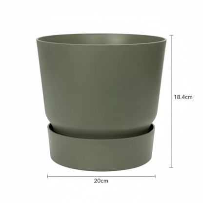 Elho greenville round leaf green - D20cm