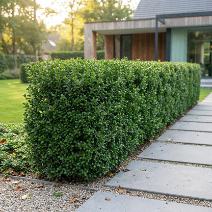 Green boutiQ - 8x Ilex crenata Golden Gem - Japanse Hulst - Haagplanten - Groenblijvend - Geel - Pot 9cm - Hoogte 20-30cm
