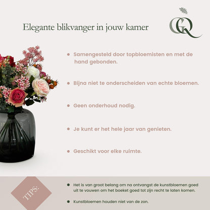 Kunstbloemen - Boeket XL -  Power of Pastels - 90cm