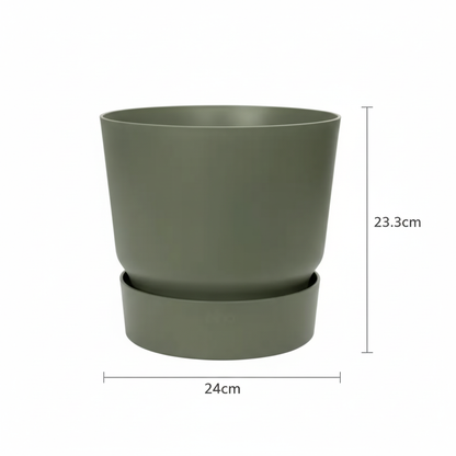 Elho greenville round leaf green - D25cm
