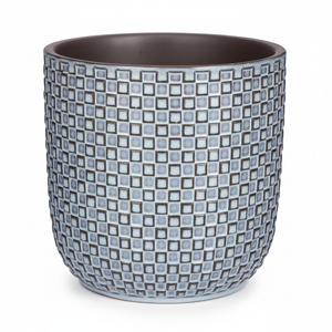 Mini pot relief blauw D7