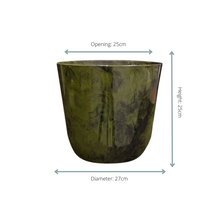 Pot Palermo marble groen D27 x H25