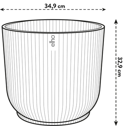 Pot elho Vibes Fold Round roze - D35 x H33