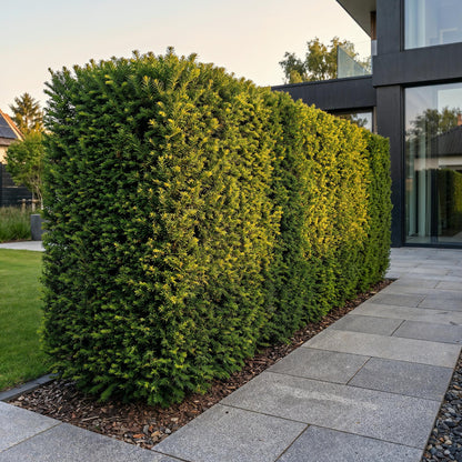 Green boutiQ - 16x Taxus baccata - Venijnboom - Haagplanten - Groenblijvend - Groen - Pot 9cm - Hoogte 20-30cm