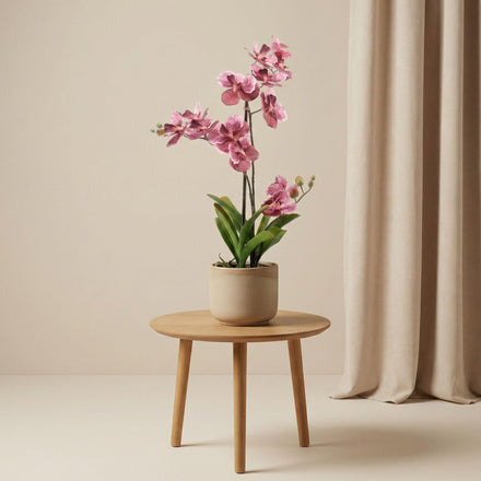 Orchid Vanda artificial plant 60 cm - Old pink - In pot - Artificial plant