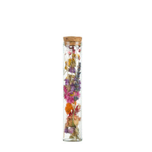 Getrocknete Blumen – Wunschflasche, mittelgroß – Mehrfarbig – 6 Stück – ↕15 cm