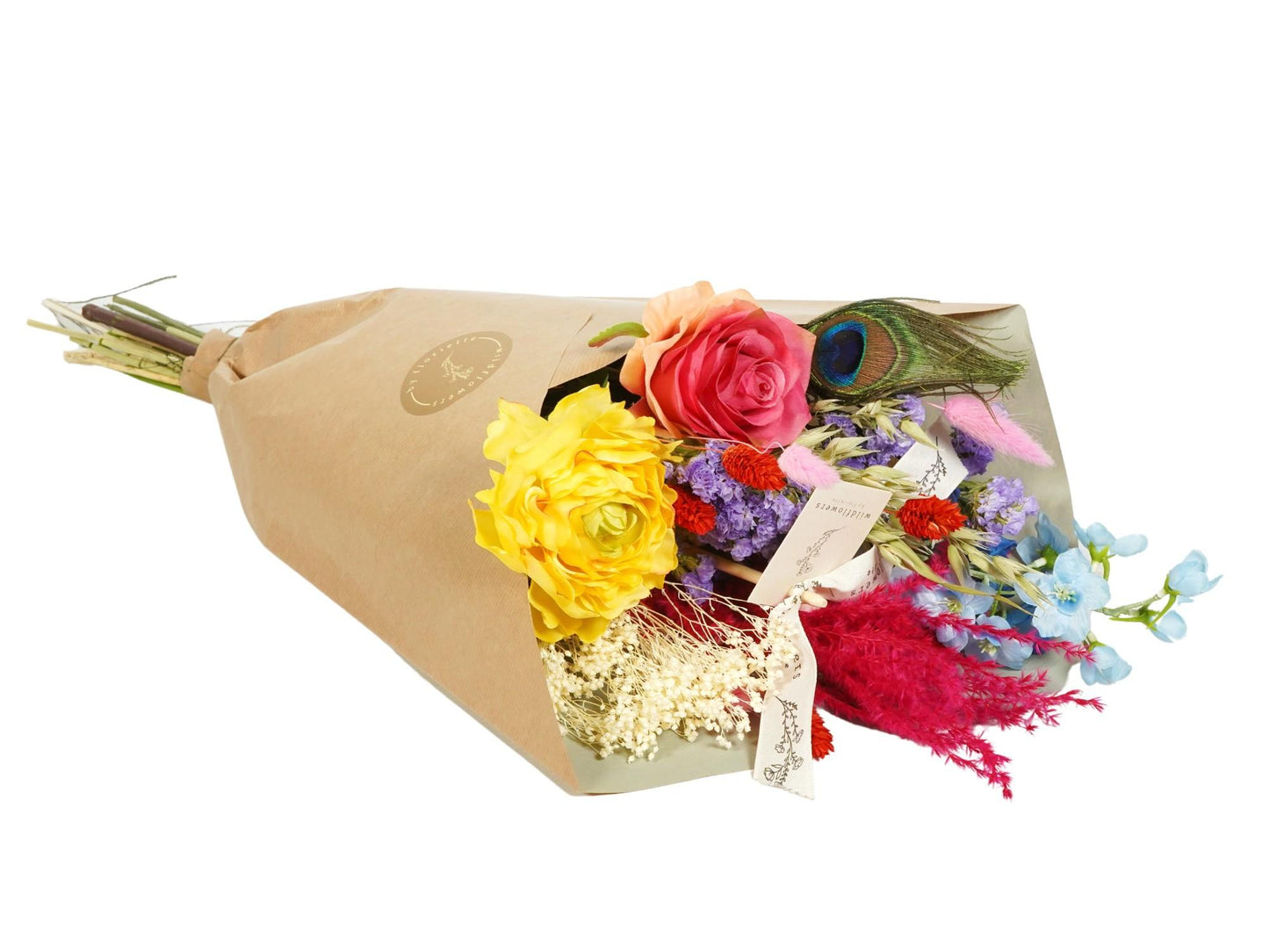Trockenblumen & Seide – Sommerparty mit Trockenblumen & Seide – ↕55 cm