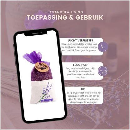 10 stuks Premium Lavendel geurzakjes - 10 x 20 gram