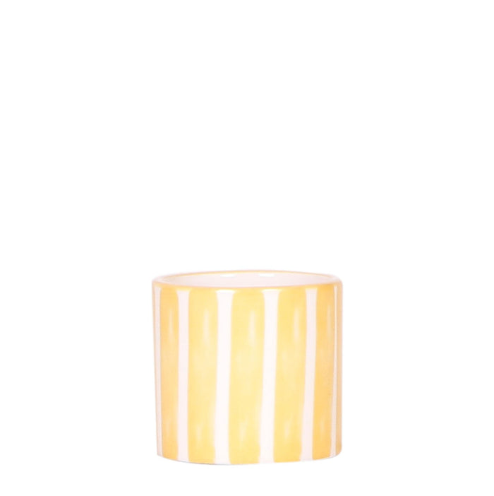 Kolibri Home | Painted stripe  - Yellow - Ø6cm