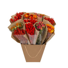 Getrocknete Blumen – Getrocknete Mono-Mischung – Orange – ↕50 cm