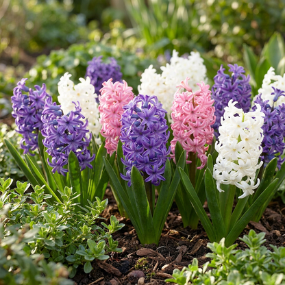 20x Hyacinthus Pastel mix - Pastel mix hyacint - Pastel - Voorjaarsbloeier - Bolmaat 14/15