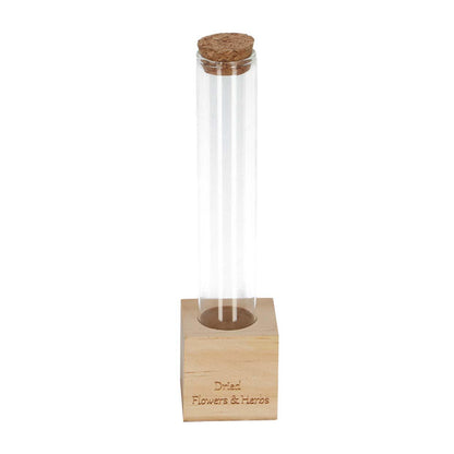 Wooden Dried flower stand - Tube S - Flowers and Herbs + Dried Floral Arrangement