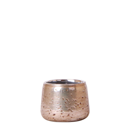Kolibri Home | Luxury flowerpot - Silver ceramic decorative pot - Ø6cm