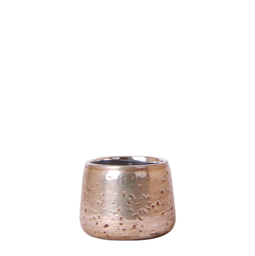 Kolibri Home | Luxury flowerpot - Silver ceramic decorative pot - Ø6cm