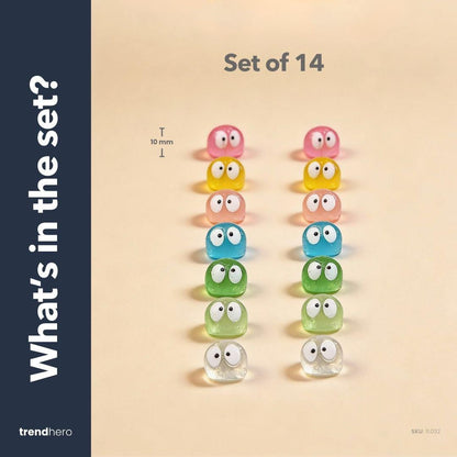 Glow in the dark - Mini's - Multi - ↑ 1 cm - 14 stuks