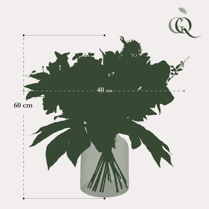 Künstliche Blumen - Strauß - M - Weißer Traum - 60 cm