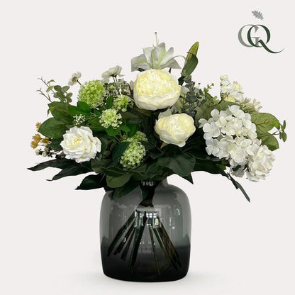 Künstliche Blumen - Strauß - M - Weißer Traum - 60 cm