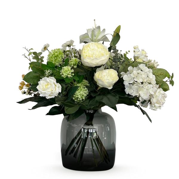 Künstliche Blumen - Strauß - M - Weißer Traum - 60 cm