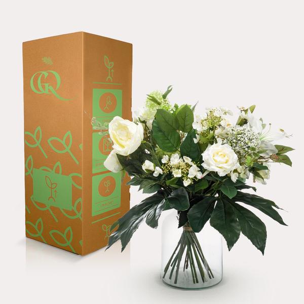 Künstliche Blumen - Strauß - M - Weißer Traum - 60 cm