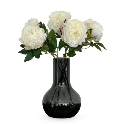 Künstliche Blumen Solo – Creme – Pfingstrosen – 5 Stück – 65 cm