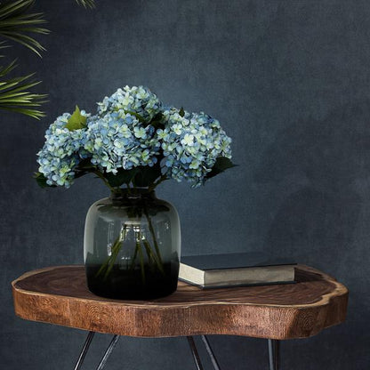 Artificial flowers Solo - Blue - Hydrangea Flower - x 8 - 52 cm