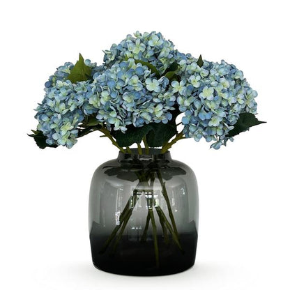 Artificial flowers Solo - Blue - Hydrangea Flower - x 8 - 52 cm