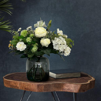 Künstliche Blumen - Strauß - M - Weißer Traum - 60 cm