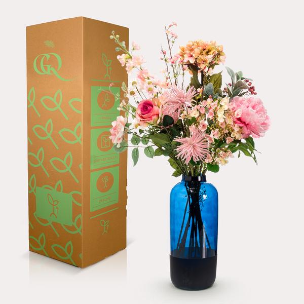Künstliche Blumen – Strauß L – Zartrosa – 89 cm