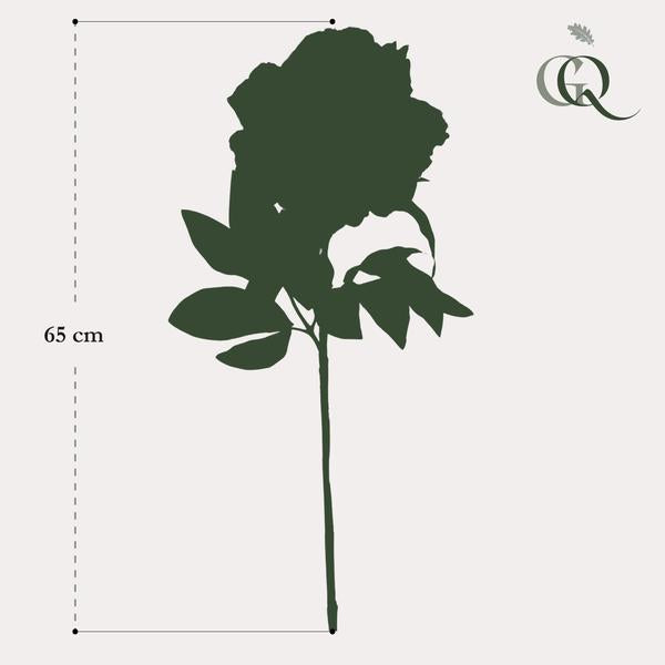 Künstliche Blumen Solo – Hellrosa – Pfingstrosen – 5 Stück – 65 cm
